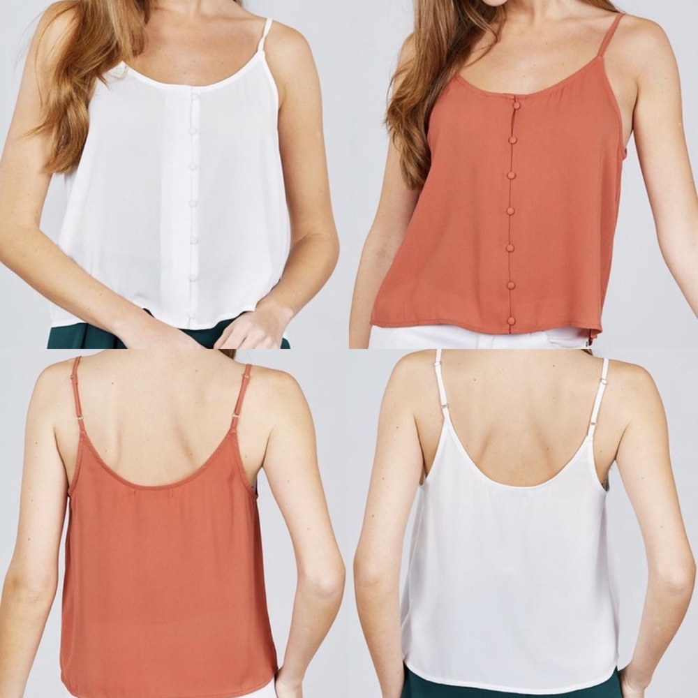 ‘Ashley’ Button Down Camisole